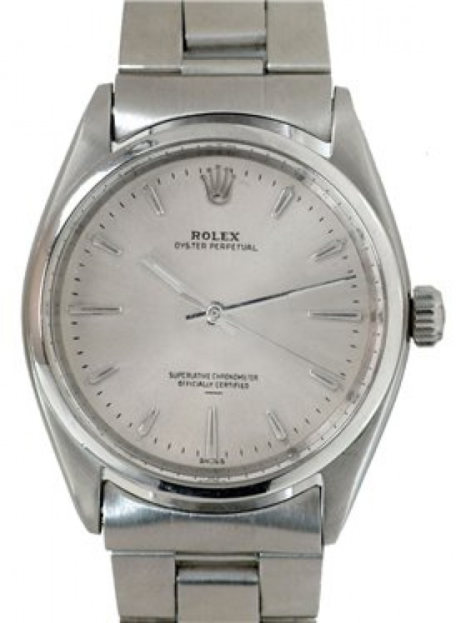 Rolex 1002 Steel on Oyster Steel with Silver Index